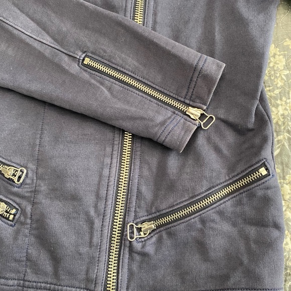 * 2 for 30 * Navy Moto Jacket - Picture 8 of 10